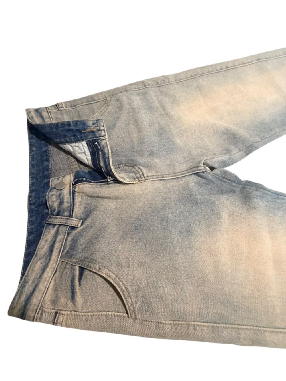 MNML Vintage Wash B126 Denim Jeans-Mens - Picture 3 of 6